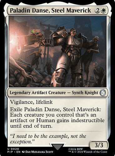 Paladin Danse, Steel Maverick Fallout Commander