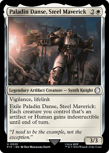 Paladin Danse, Steel Maverick Fallout Commander