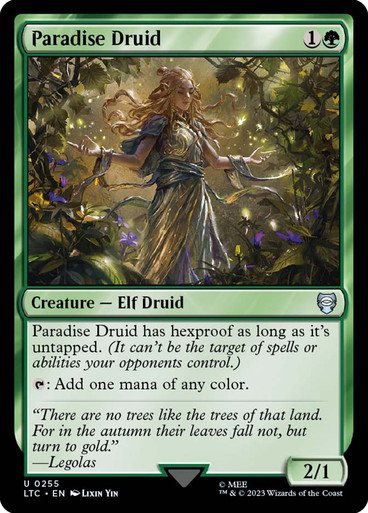 Paradise Druid The Lord of the Rings Commander