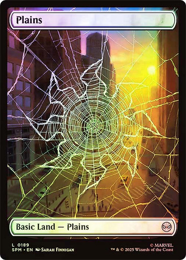 Plains (#189) (Full Art) Marvel's Spider-Man foil