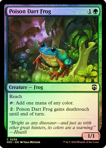 Poison Dart Frog Modern Horizons 3 Commander Ripple Foil