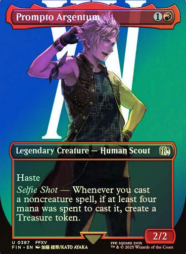 Prompto Argentum (#387) (Borderless) FINAL FANTASY foil