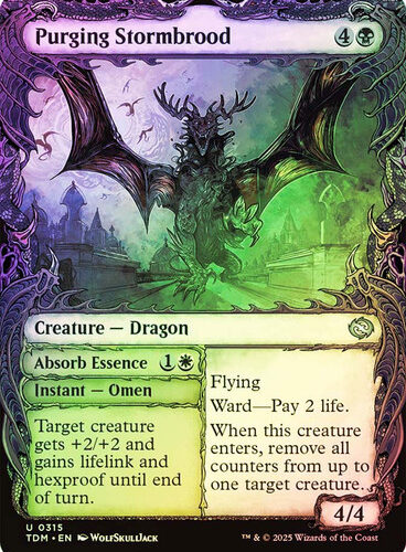 Purging Stormbrood // Absorb Essence (Showcase) Tarkir: Dragonstorm foil