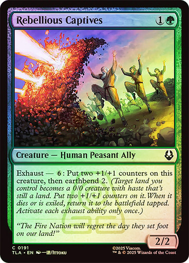 Rebellious Captives Avatar: The Last Airbender foil