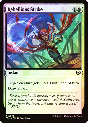 Rebellious Strike Tarkir: Dragonstorm foil
