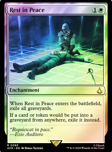 Rest in Peace Assassin's Creed foil