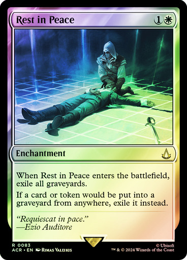 Rest in Peace Assassin's Creed foil