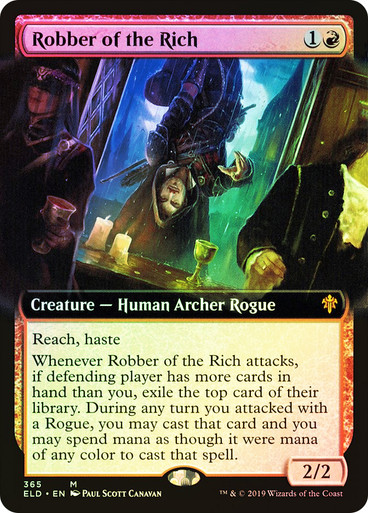 Robber of the Rich (Extended Art) Throne of Eldraine foil