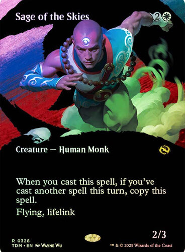 Sage of the Skies (Borderless) Tarkir: Dragonstorm foil
