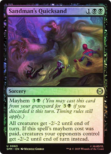 Sandman's Quicksand Marvel's Spider-Man foil