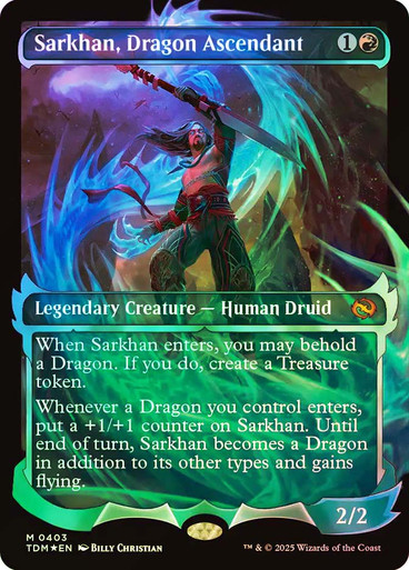 SarkhanDragonAscendant403__01587 Sarkhan, Dragon Ascendant (#403) (Showcase) Tarkir: Dragonstorm