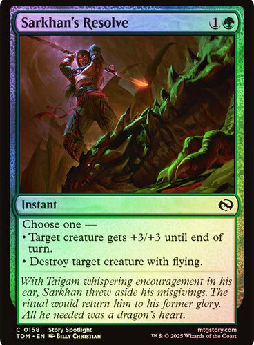 SarkhansResolve__09315 Sarkhan's Resolve Tarkir: Dragonstorm foil