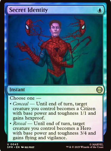 Secret Identity Marvel's Spider-Man foil