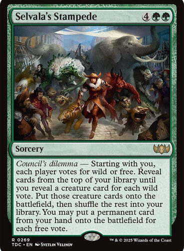 SelvalasStampede__11619 Selvala's Stampede Tarkir: Dragonstorm Commander