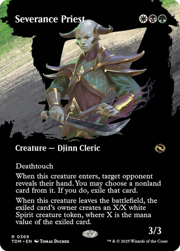 SeverancePriest369__99365 Severance Priest (Borderless) Tarkir: Dragonstorm