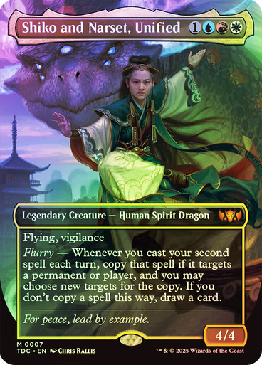 Shiko and Narset, Unified (Borderless) Tarkir: Dragonstorm Commander