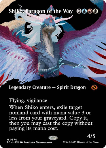 Shiko, Paragon of the Way (#370) (Borderless) Tarkir: Dragonstorm