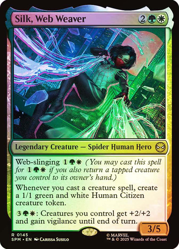 Silk, Web Weaver Marvel's Spider-Man foil