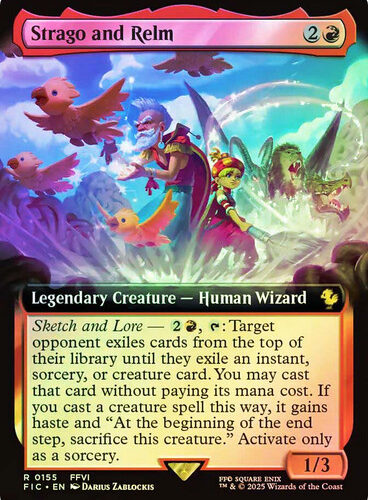 Strago and Relm (Extended Art) FINAL FANTASY Commander foil