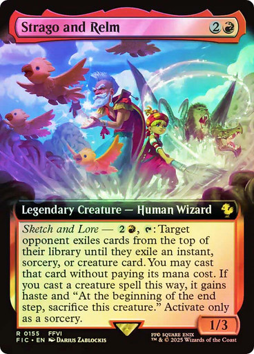 Strago and Relm (Extended Art) FINAL FANTASY Commander foil