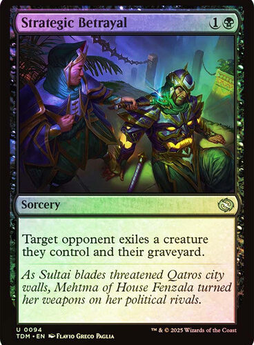 Strategic Betrayal Tarkir: Dragonstorm foil