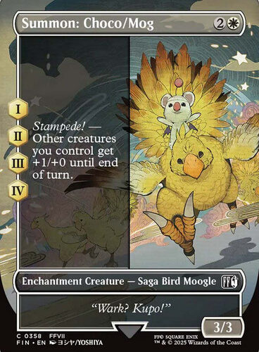 Summon: Choco/Mog (Borderless) FINAL FANTASY