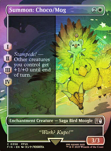 Summon: Choco/Mog (Borderless) FINAL FANTASY foil