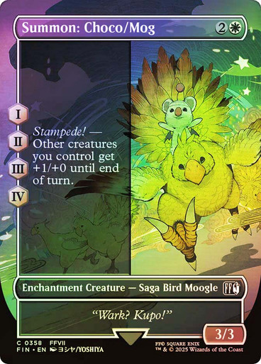 SummonChocoMog358__84792 Summon: Choco/Mog (Borderless) FINAL FANTASY foil