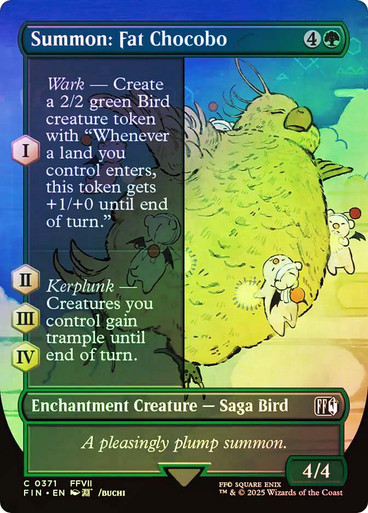 Summon: Fat Chocobo (Borderless) FINAL FANTASY foil