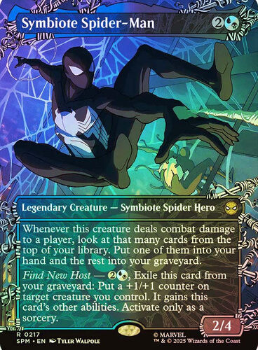 Symbiote Spider-Man (Borderless) Marvel's Spider-Man Foil