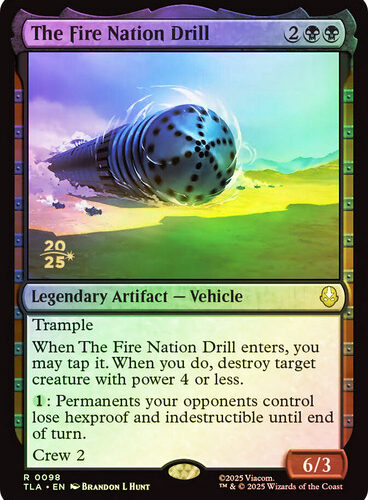Version en Español The Fire Nation Drill (Prerelease) (Avatar: The Last Airbender) foil