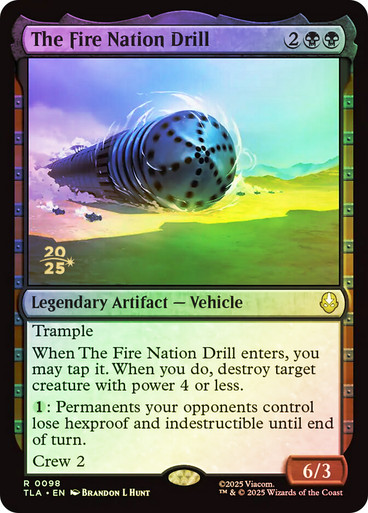 Version en Español The Fire Nation Drill (Prerelease) (Avatar: The Last Airbender) foil