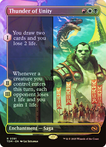 Thunder of Unity (Borderless) Tarkir: Dragonstorm