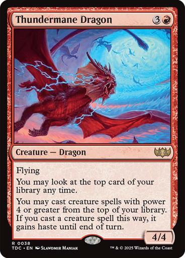 Thundermane Dragon Tarkir: Dragonstorm Commander