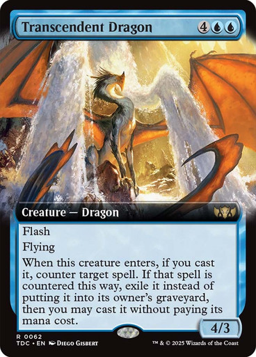 Transcendent Dragon (Extended Art) Tarkir: Dragonstorm Commander