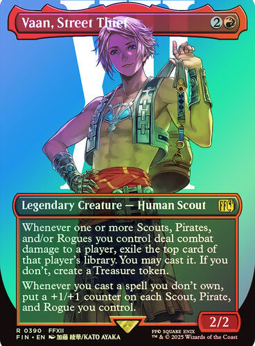 Vaan, Street Thief (#390) (Borderless) FINAL FANTASY foil