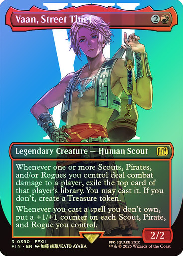 Vaan, Street Thief (#390) (Borderless) FINAL FANTASY foil