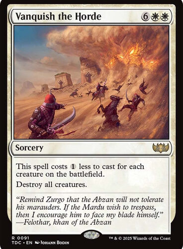 Vanquish the Horde Tarkir: Dragonstorm Commander