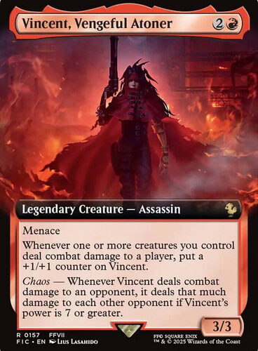 VincentVengefulAtoner157__29109 Vincent, Vengeful Atoner (Extended Art) FINAL FANTASY Commander