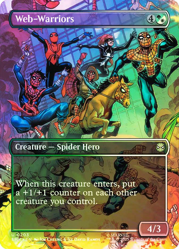 Web-Warriors (Borderless) Marvel's Spider-Man foil