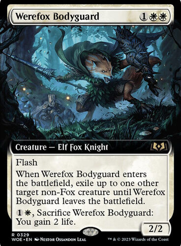 Werefox Bodyguard (Extended Art) Wilds of Eldraine