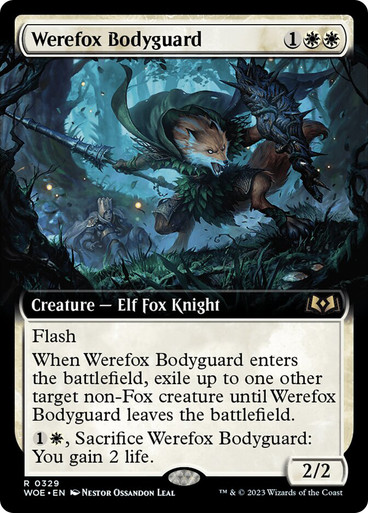 WerefoxBodyguard329__23051 Werefox Bodyguard (Extended Art) Wilds of Eldraine