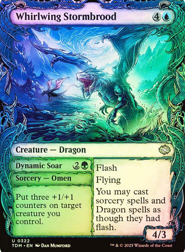 WhirlwingStormbrood322__11106 Whirlwing Stormbrood // Dynamic Soar (Showcase) Tarkir: Dragonstorm foil