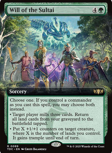 WillOfTheSultai089__51825 Will of the Sultai (Extended Art) Tarkir: Dragonstorm Commander