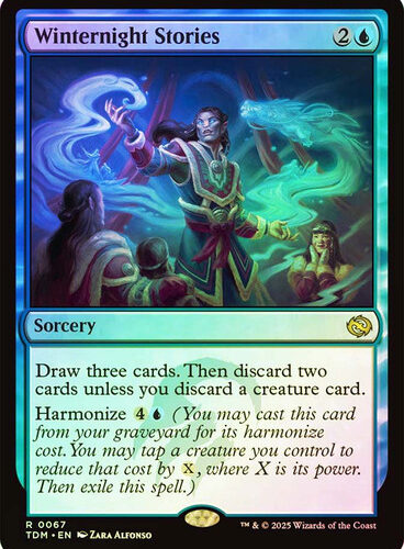 Version en Español Winternight Stories Tarkir: Dragonstorm foil
