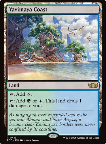 YavimayaCoast__34359 Yavimaya Coast Tarkir: Dragonstorm Commander
