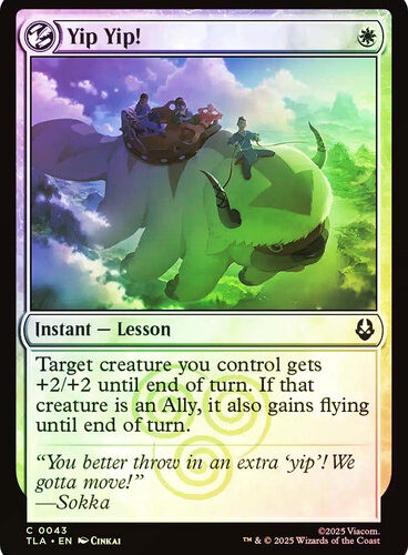 YipYip__52962 Yip Yip! Avatar: The Last Airbender foil