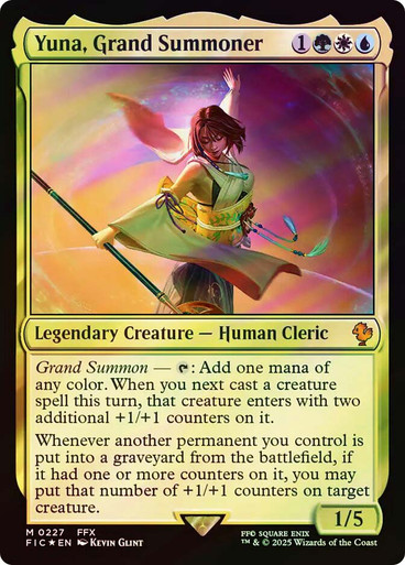 YunaGrandSummoner227__38346 Yuna, Grand Summoner FINAL FANTASY Commander Surge Foil