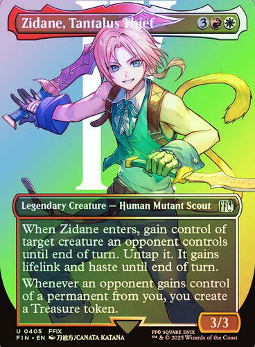 Zidane, Tantalus Thief (#405) (Borderless) FINAL FANTASY foil