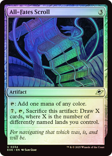 All-Fates Scroll Edge of Eternities Foil